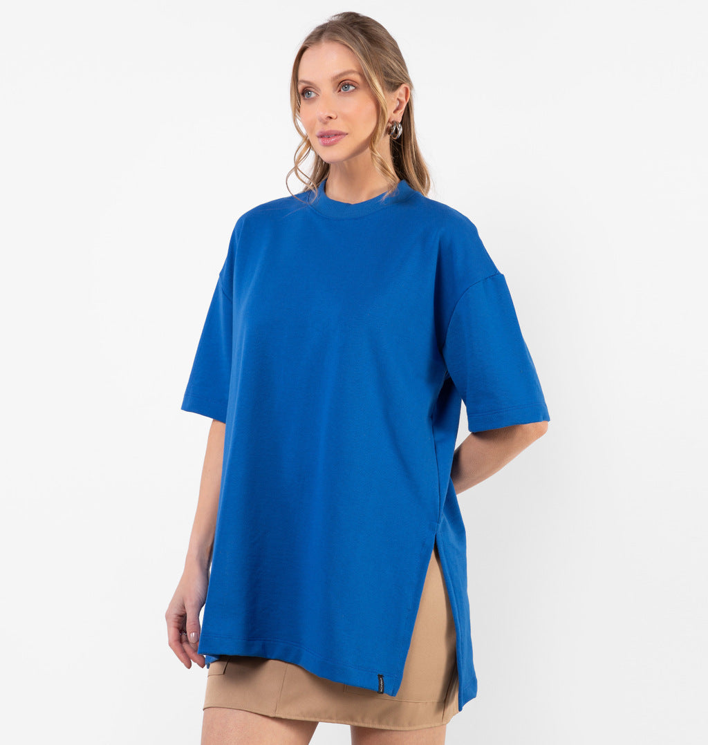 Camiseta Over Com Recorte Lateral