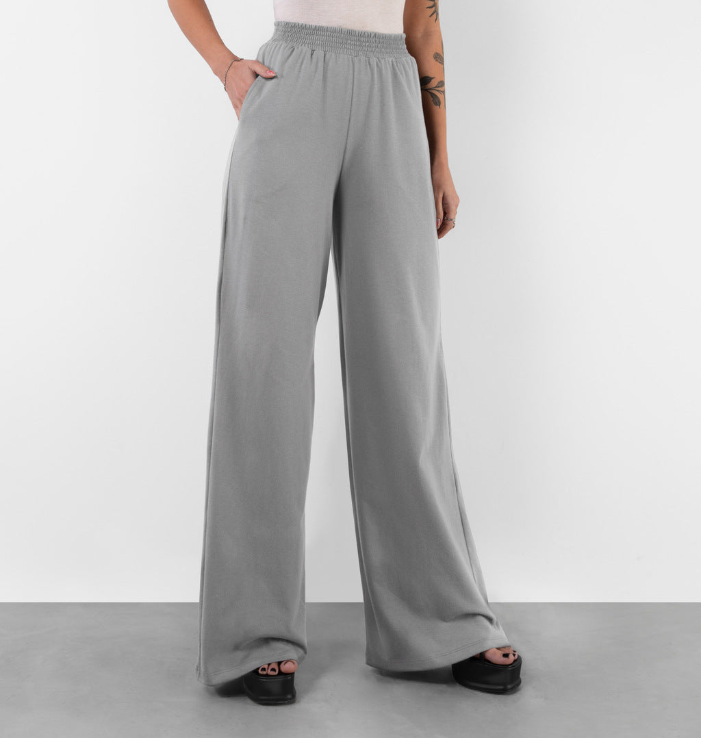 Calça Pantalona Em Meia Malha