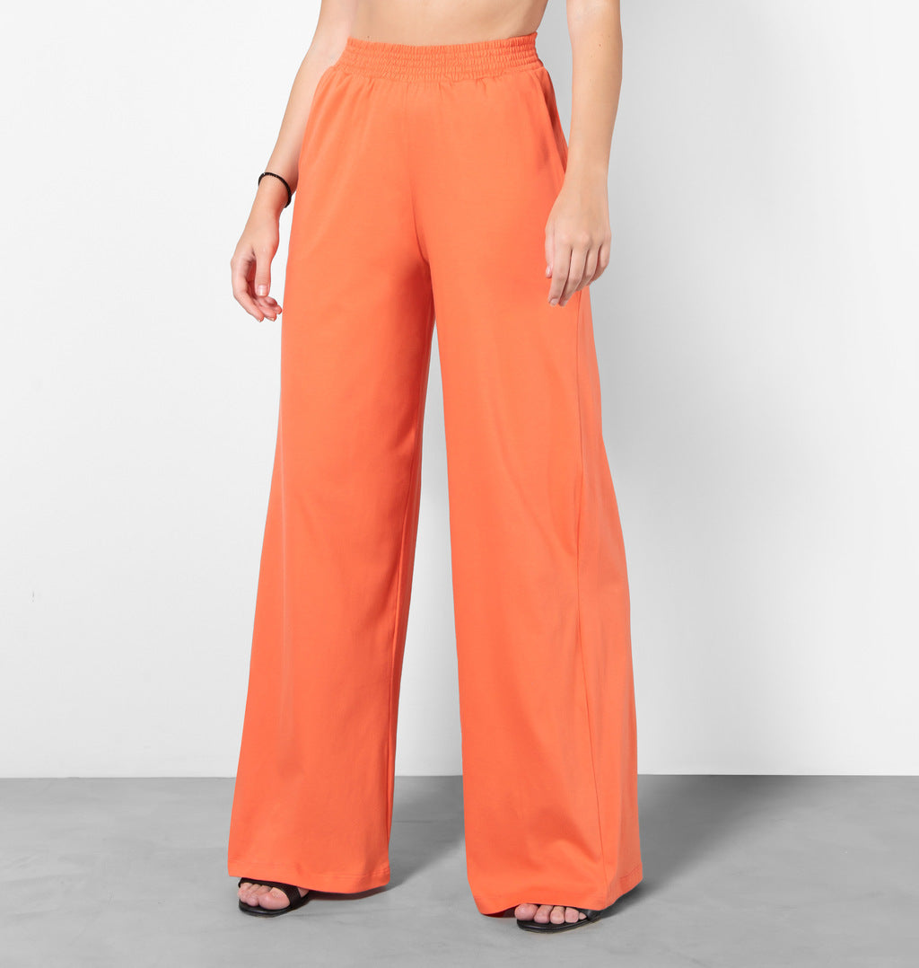 Calça Pantalona Em Meia Malha