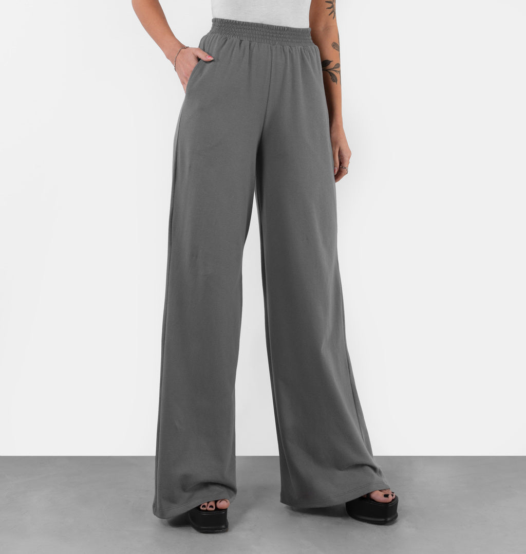 Calça Pantalona Em Meia Malha