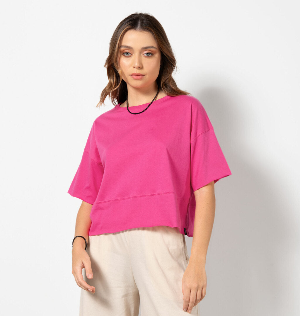 T-shirt Meia Malha A Fio