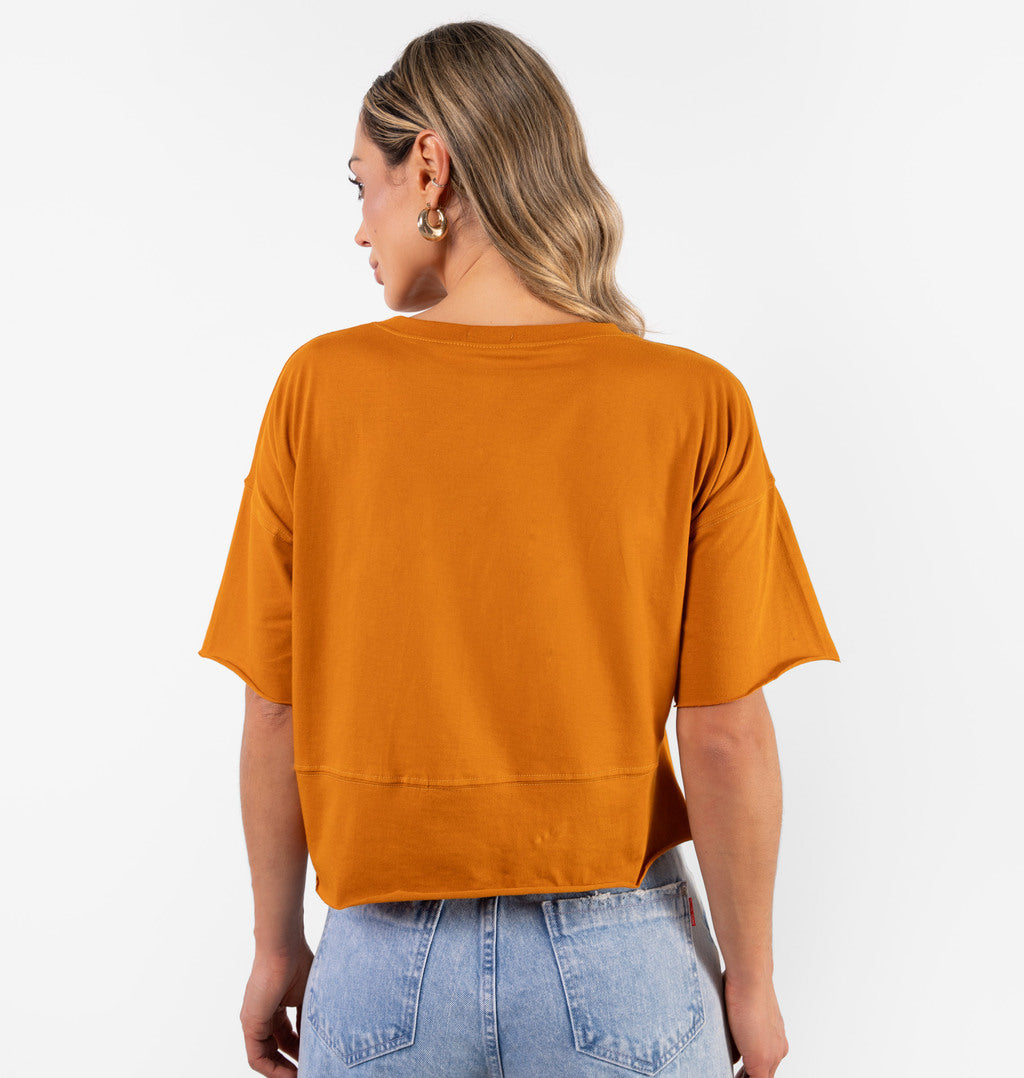 T-shirt Meia Malha A Fio