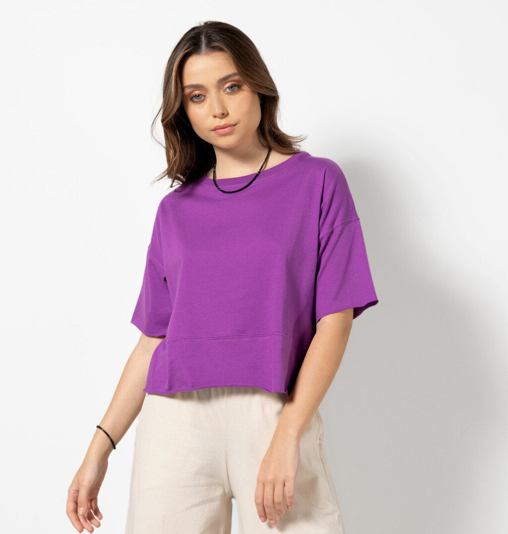 T-shirt Meia Malha A Fio