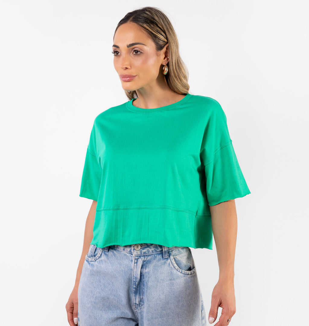 T-shirt Meia Malha A Fio
