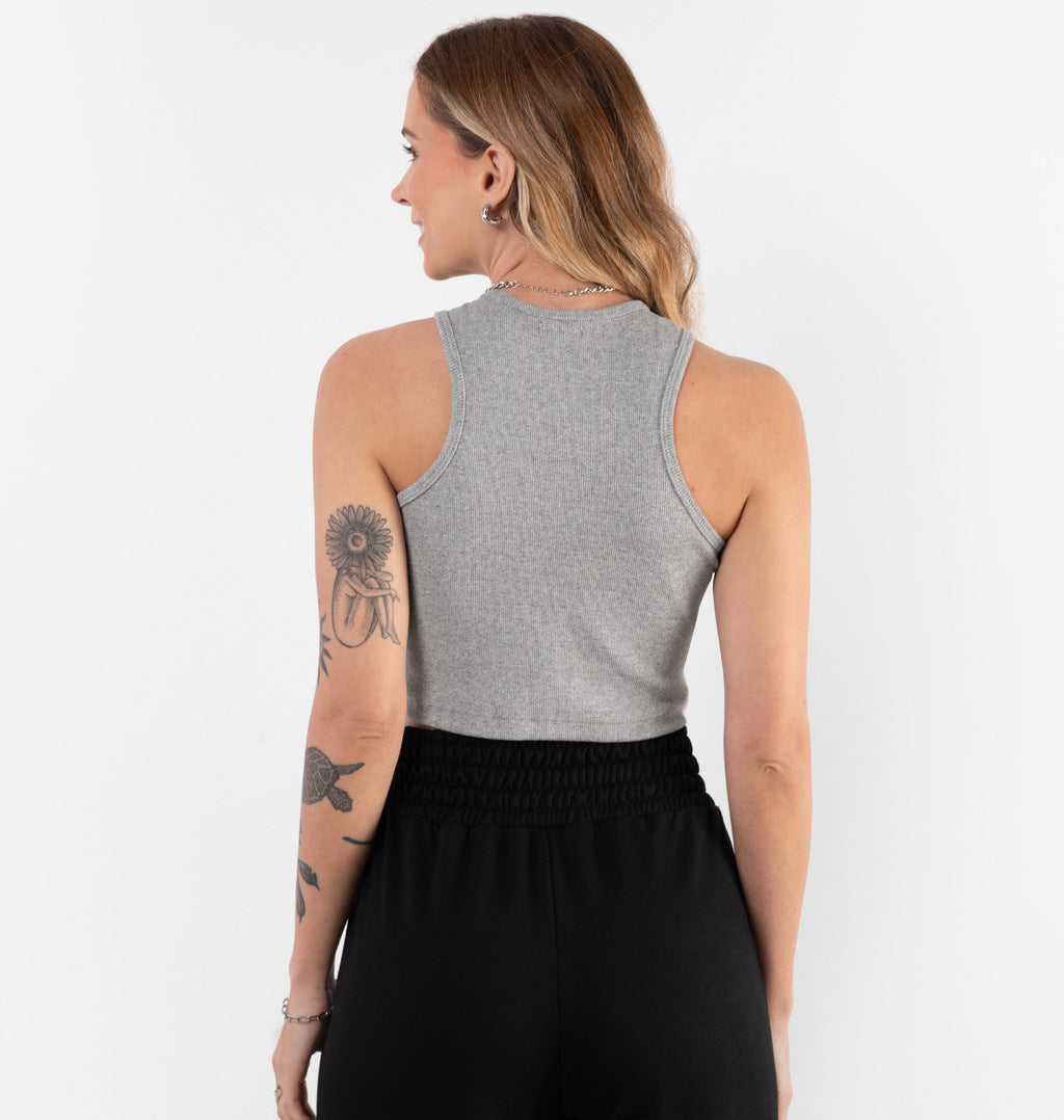 Cropped Regata Com Cava Americana