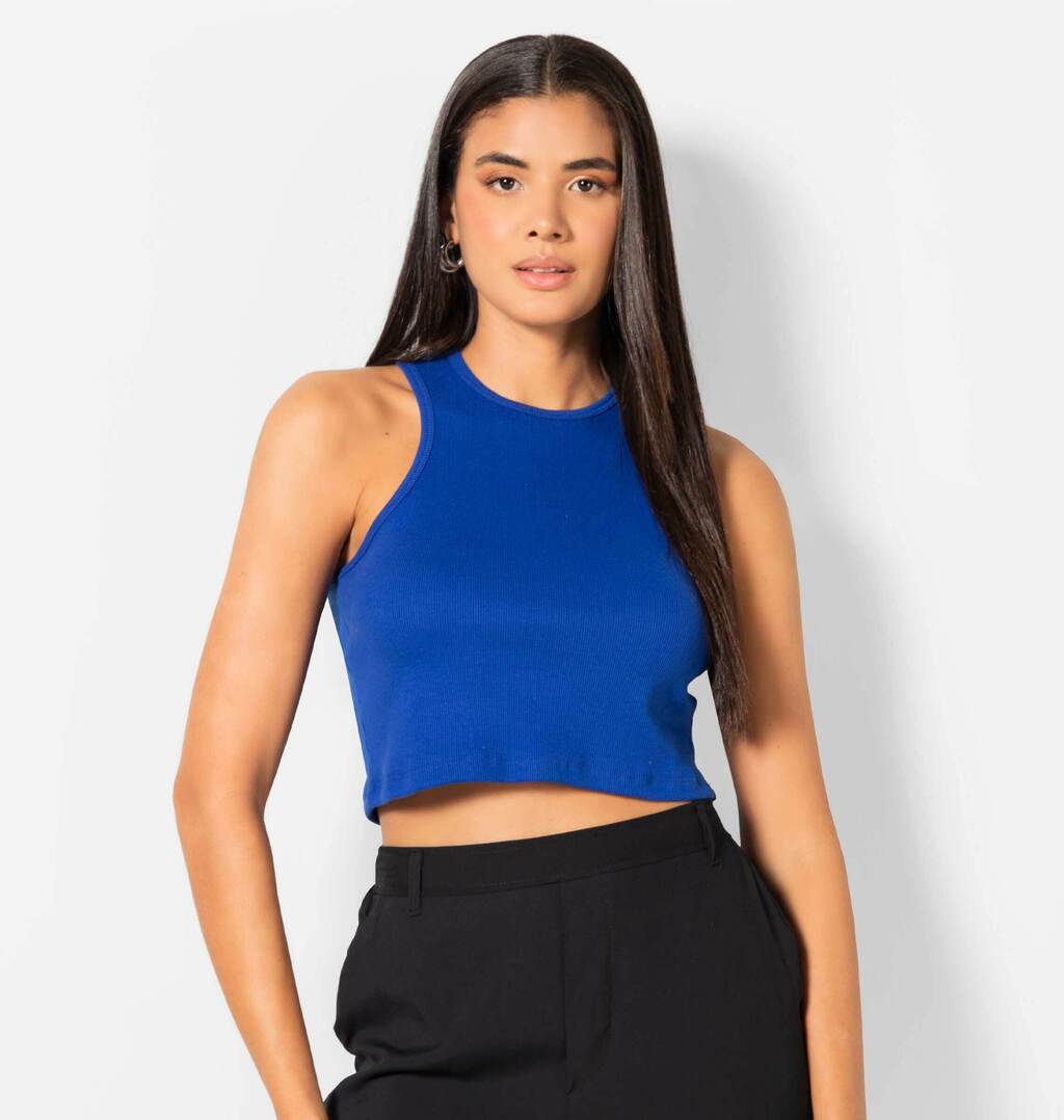 Cropped Regata Com Cava Americana