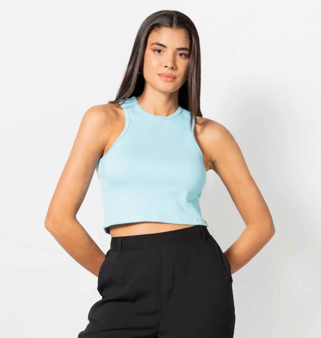 Cropped Regata Com Cava Americana