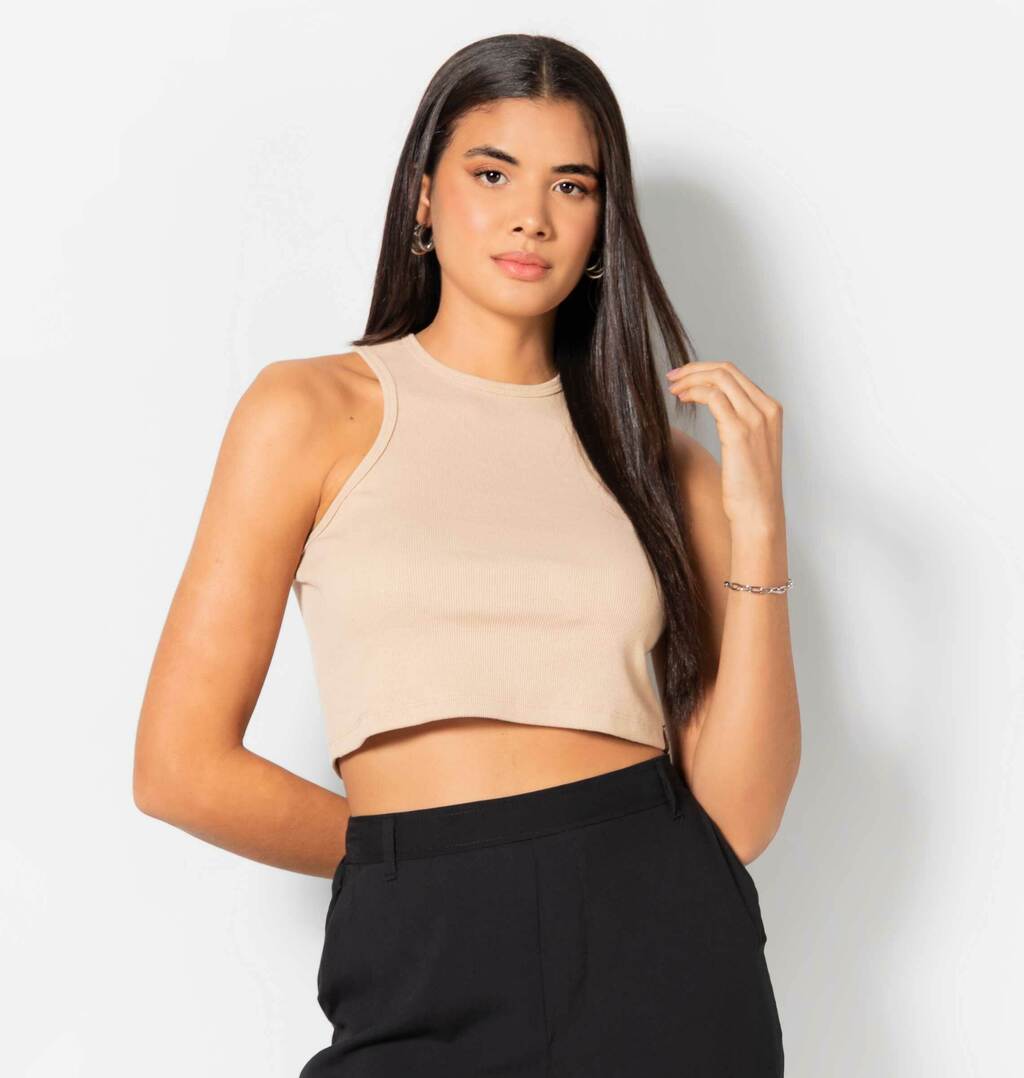 Cropped Regata Com Cava Americana
