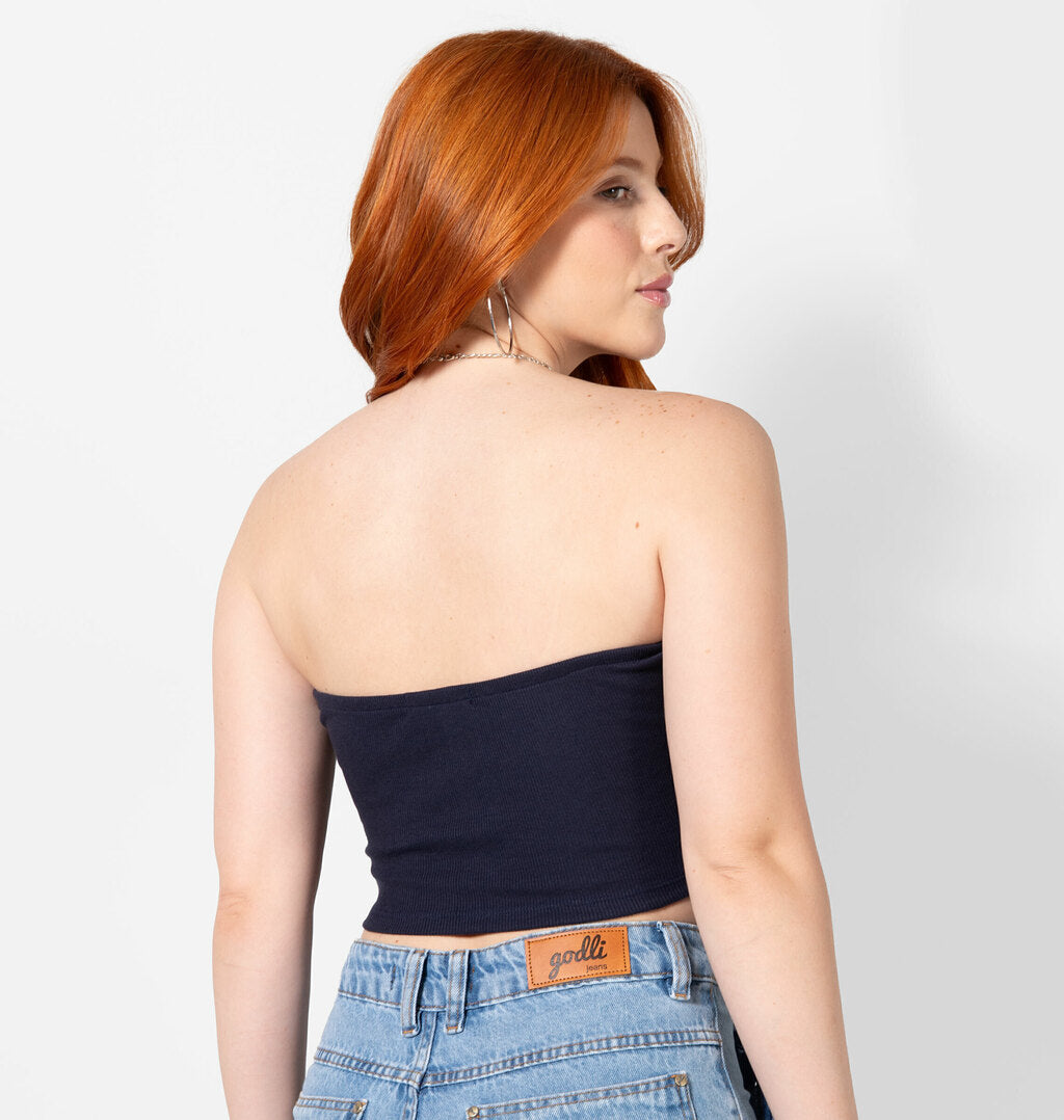 Cropped Tomara Que Caia Canelado