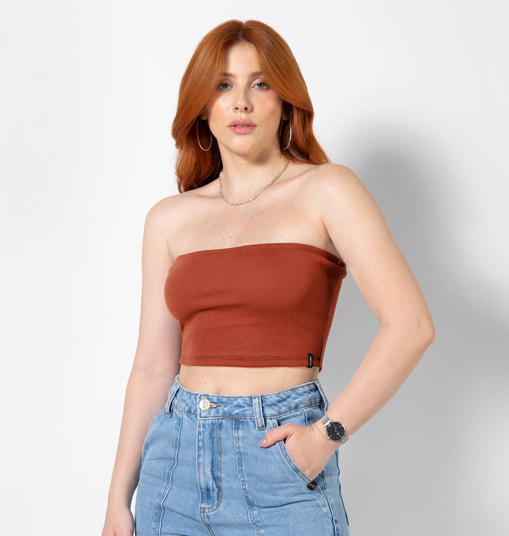 Cropped Tomara Que Caia Canelado