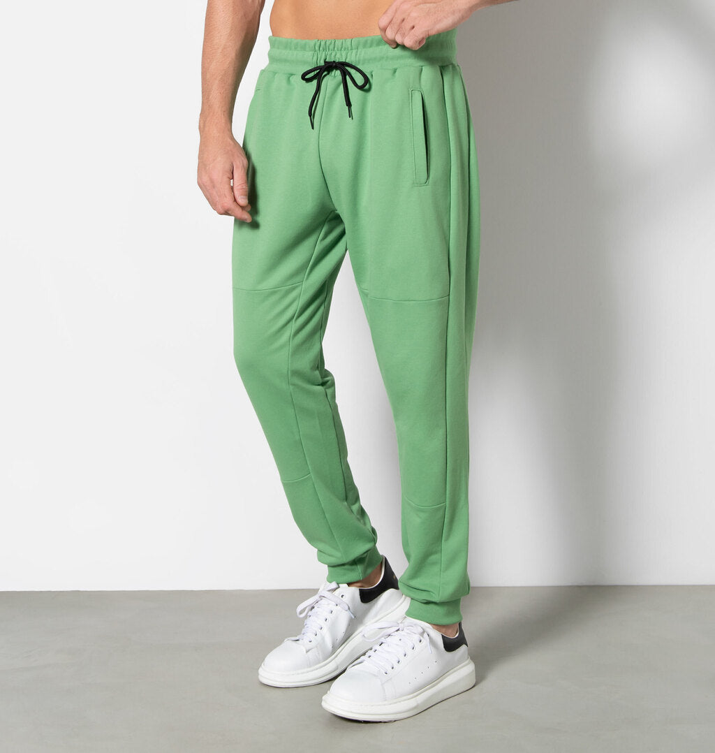 Calça Jogger Com Recorte Em Moletinho