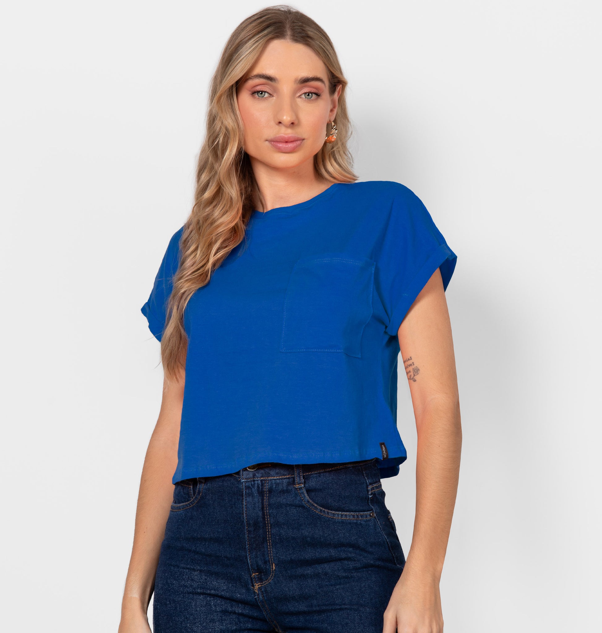 T-shirt Over Com Bolso