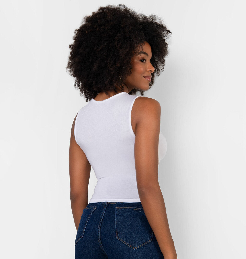 Cropped Regata Com Transpasse Frontal