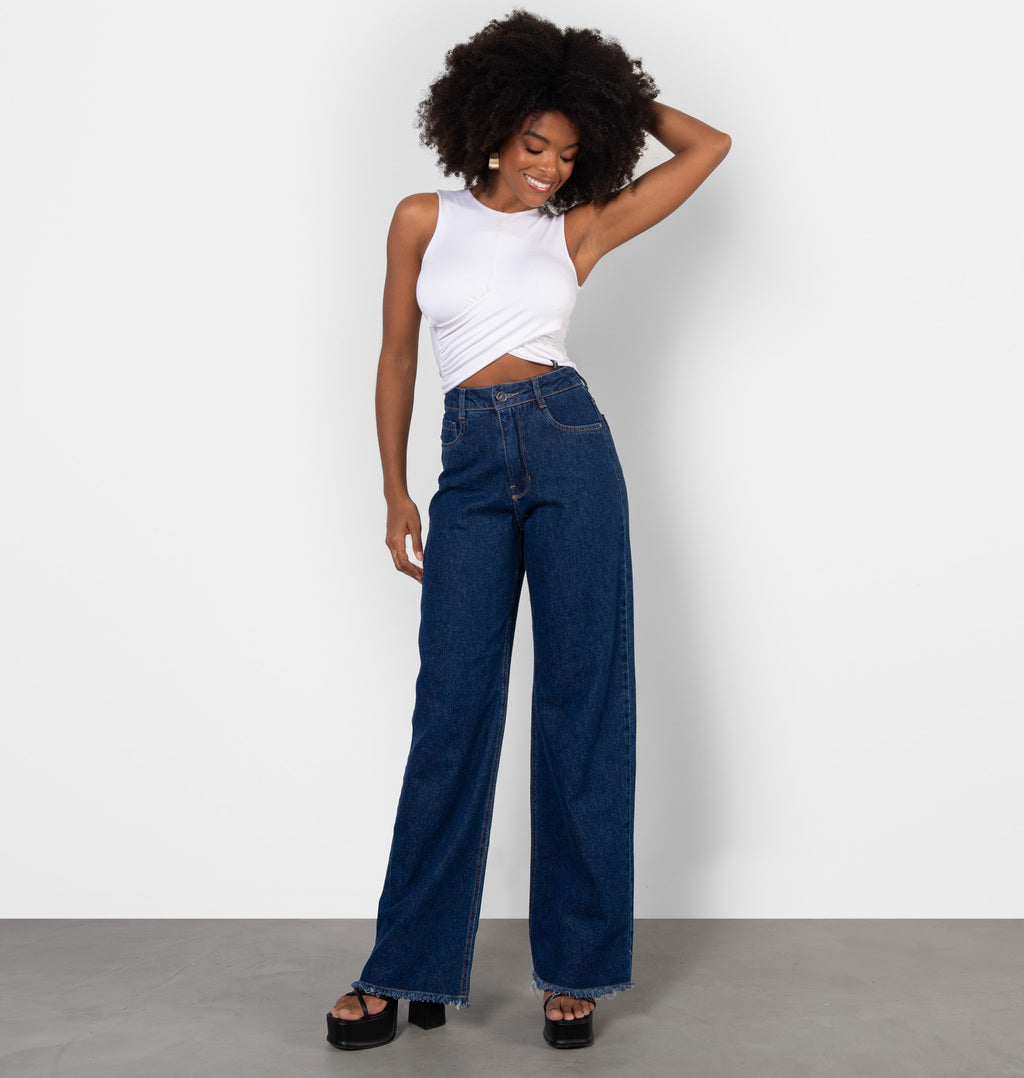 Cropped Regata Com Transpasse Frontal