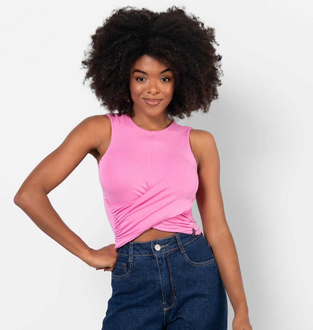 Cropped Regata Com Transpasse Frontal