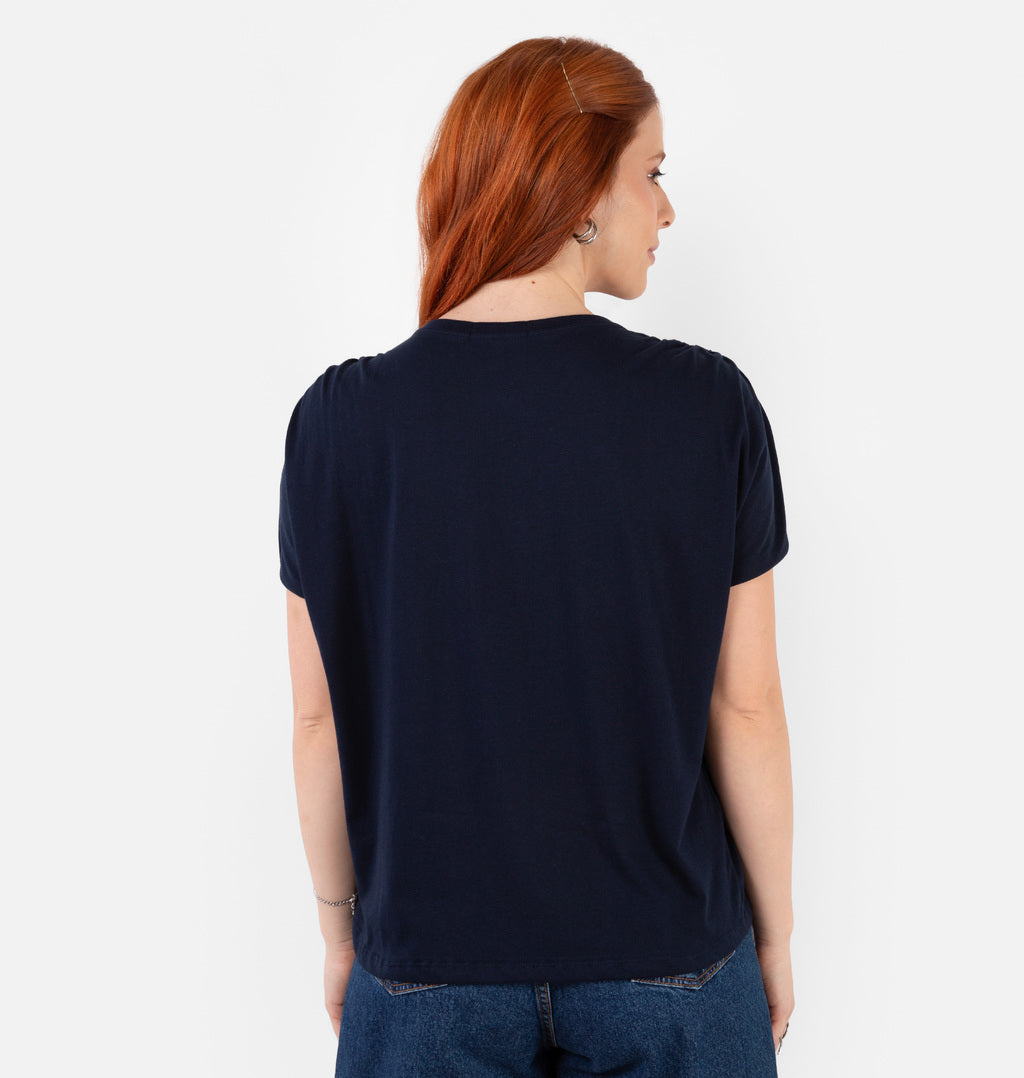 Blusa Muscle Tee Com Franzido