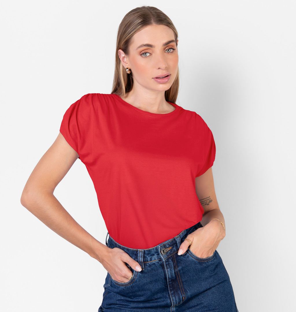 Blusa Muscle Tee Com Franzido