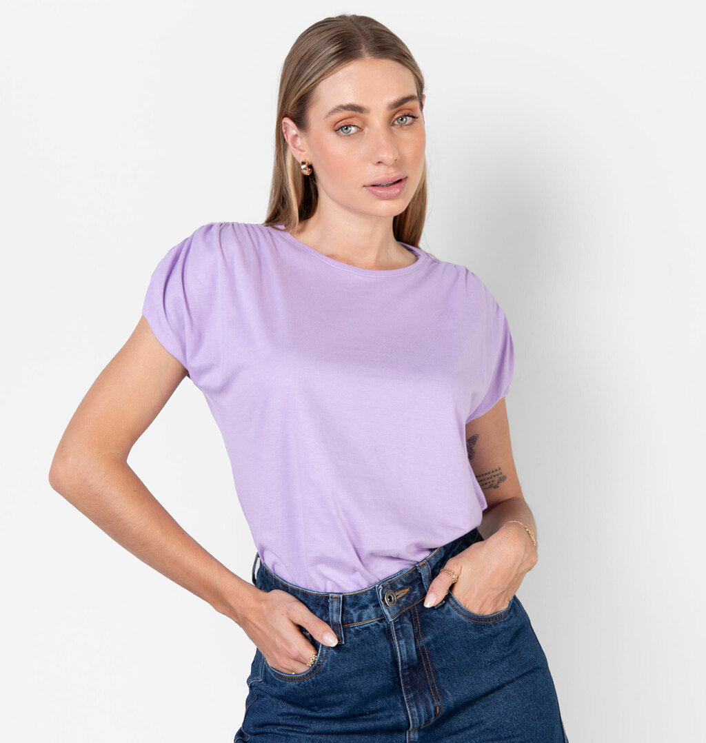 Blusa Muscle Tee Com Franzido