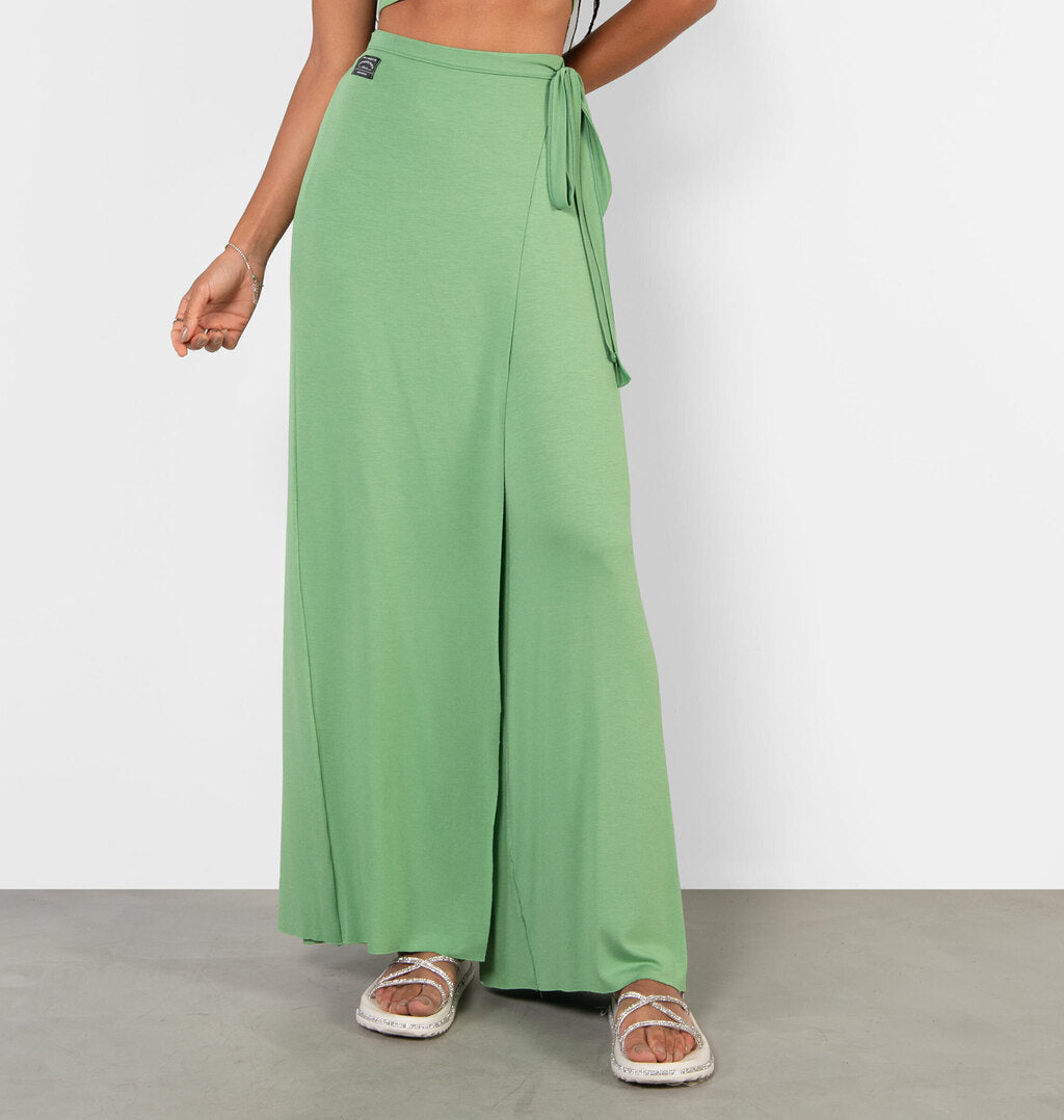 Calça Pareô Cropped Em Viscolycra