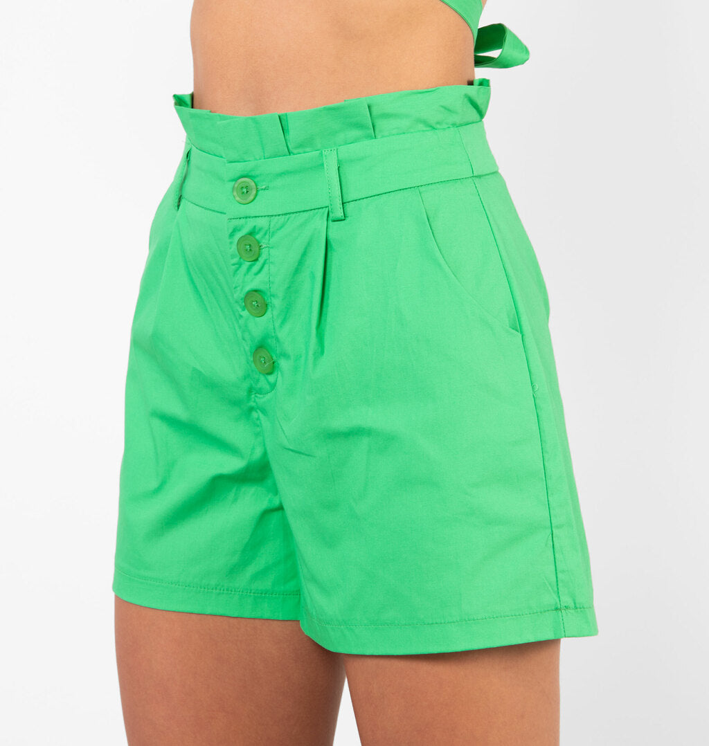 Short Alfaiataria Com Botões