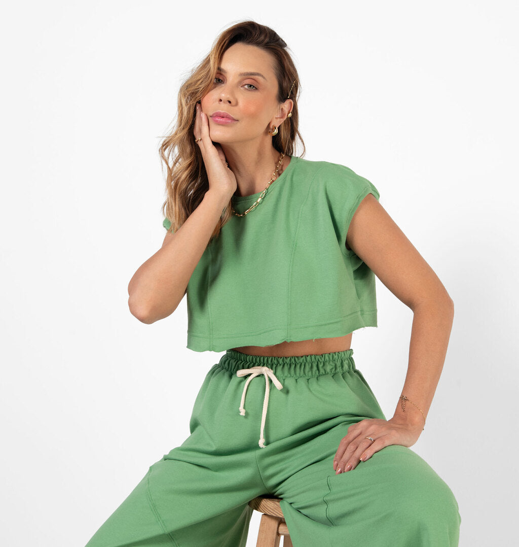Regata Cropped Com Recortes