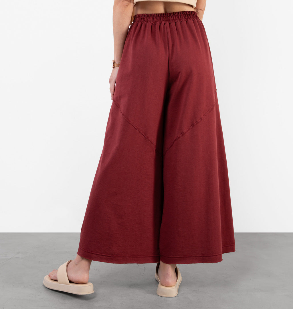 Calça Cropped Com Recortes