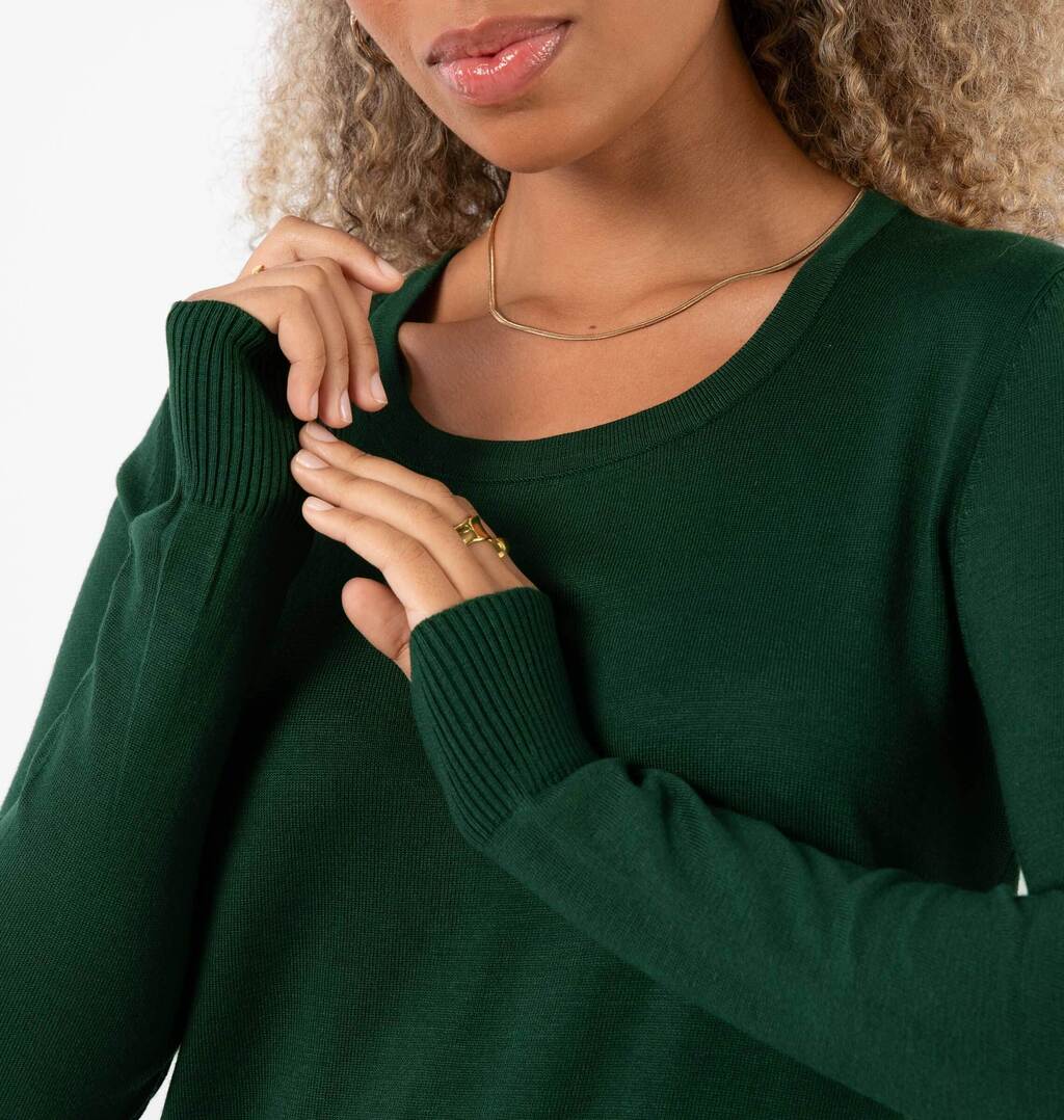 Blusa Com Decote Quadrado Em Tricot