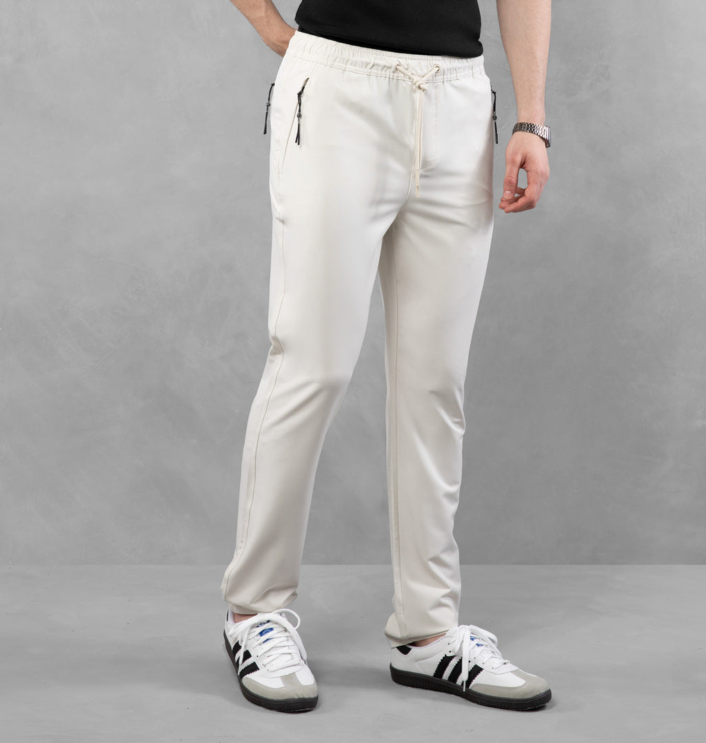 Calça Slim Com Cordão Ajustável
