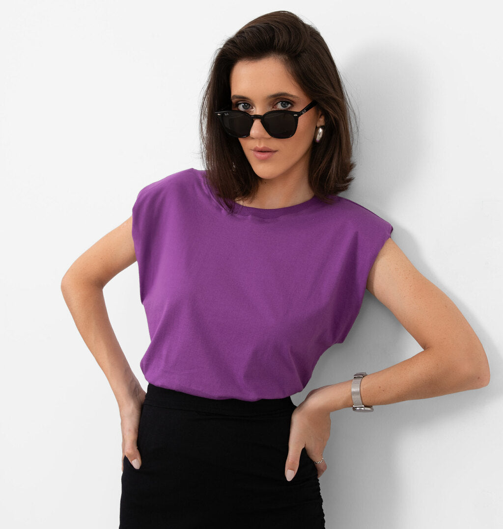 Blusa Muscle Tee Com Ombreiras