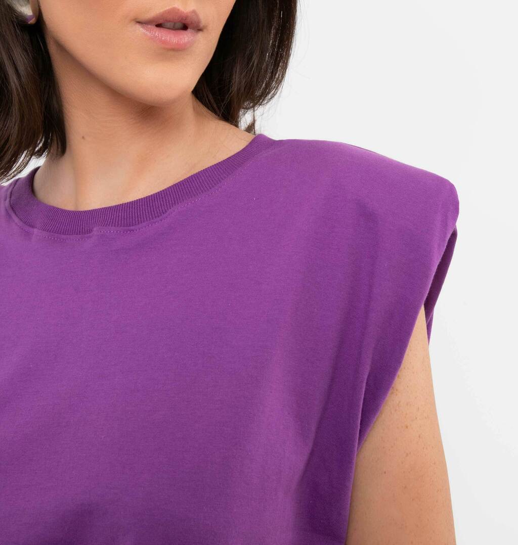 Blusa Muscle Tee Com Ombreiras