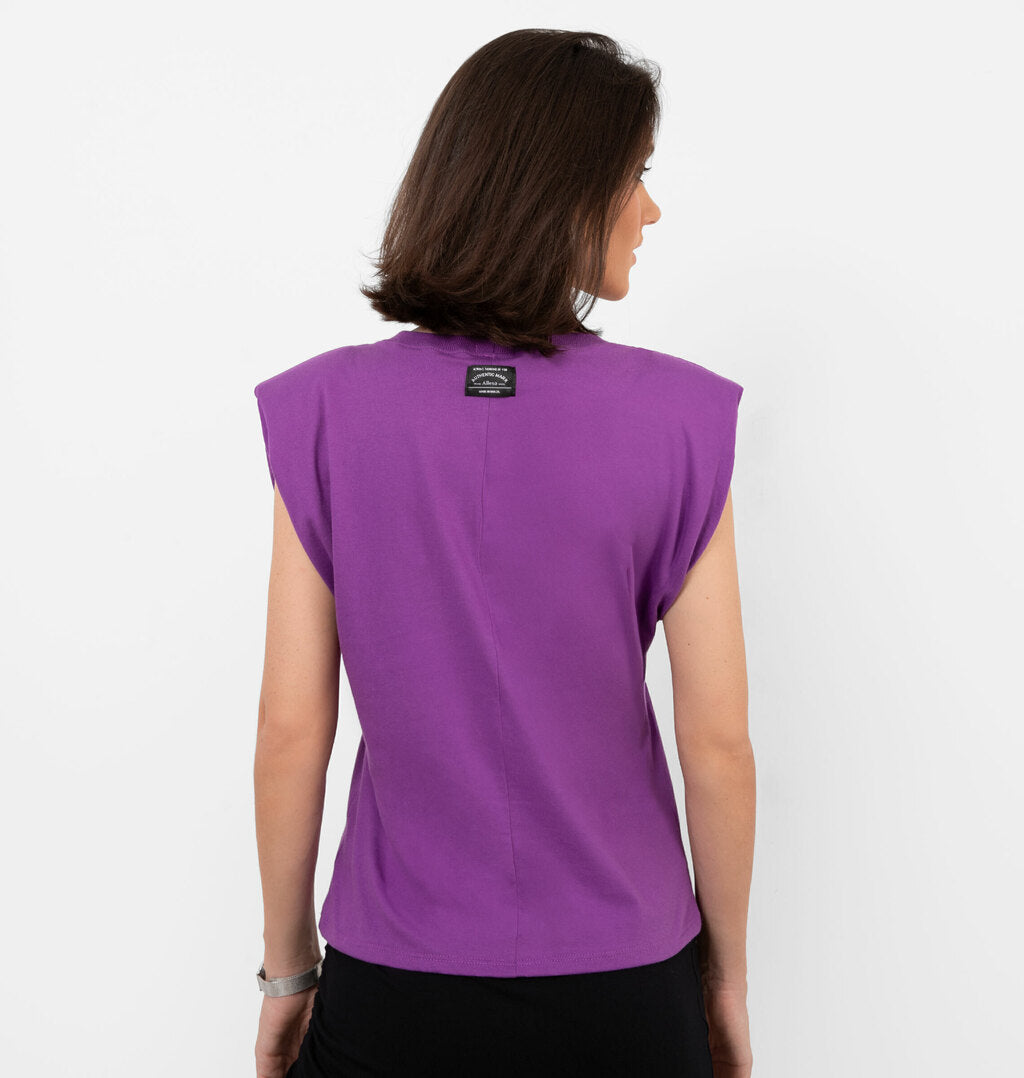 Blusa Muscle Tee Com Ombreiras
