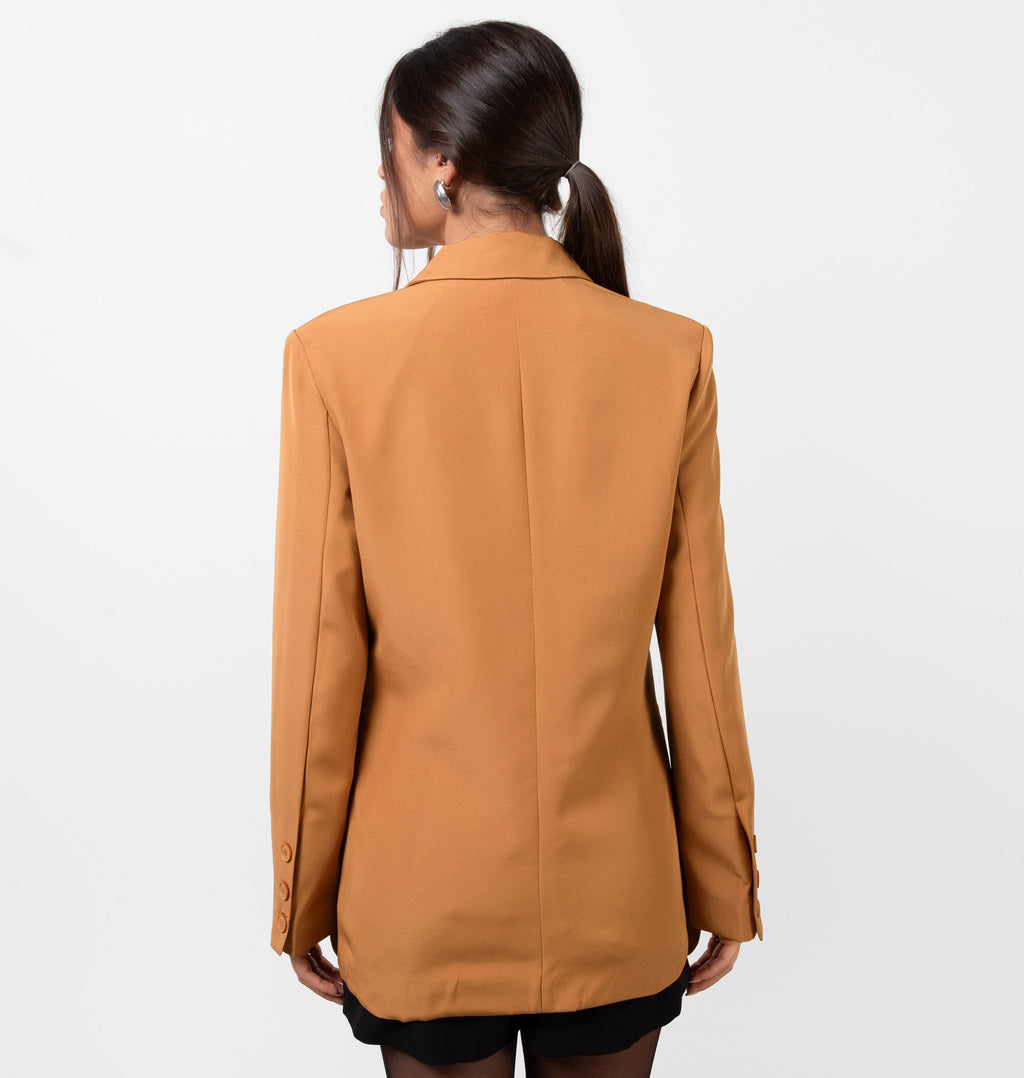 Blazer Over Em Alfaiataria Com Botões