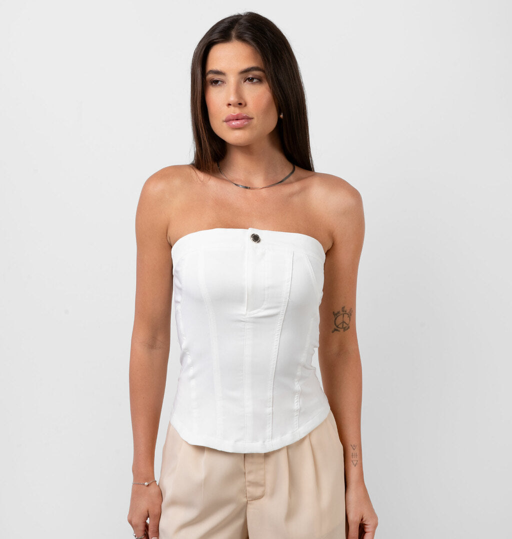 Blusa Tomara Que Caia Com Botão