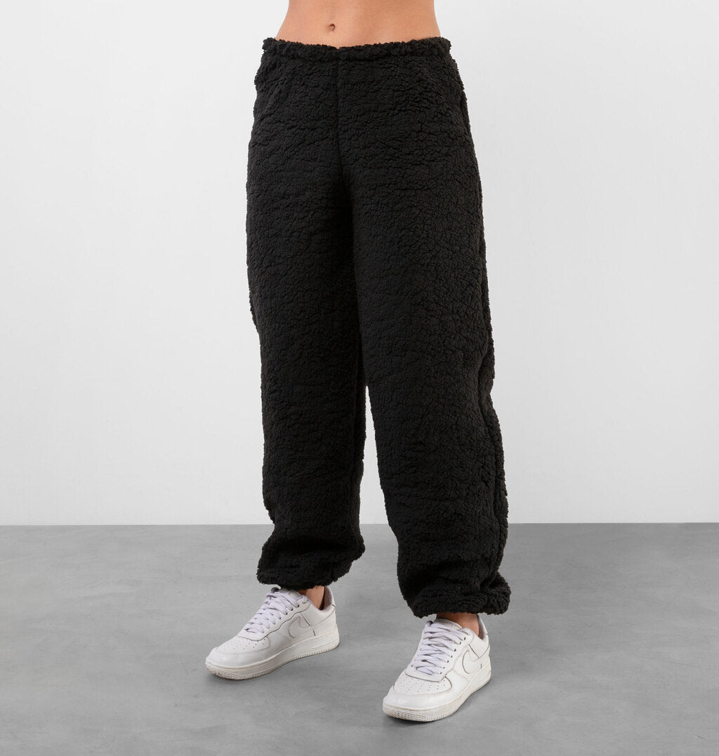 Calça Teddy Com Elástico No Cós