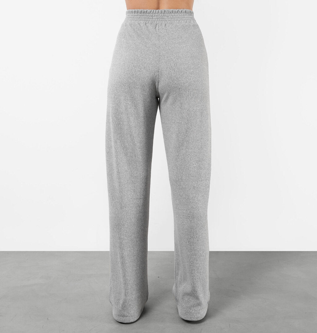 Calça Wide Leg Cós Com Elástico