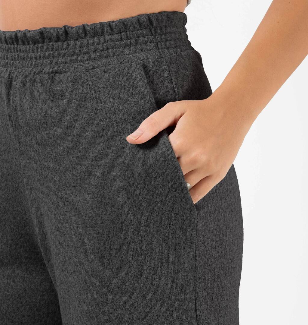 Calça Wide Leg Cós Com Elástico