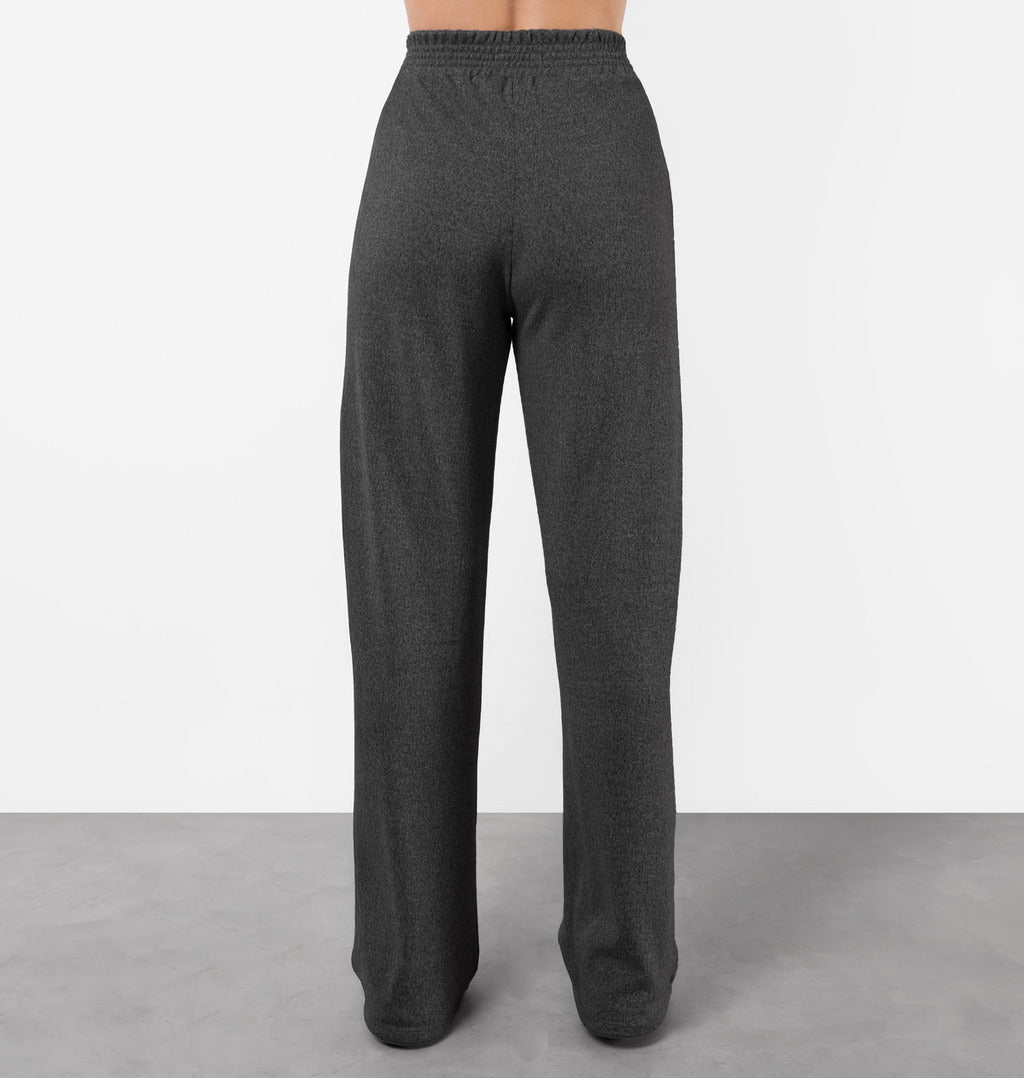 Calça Wide Leg Cós Com Elástico