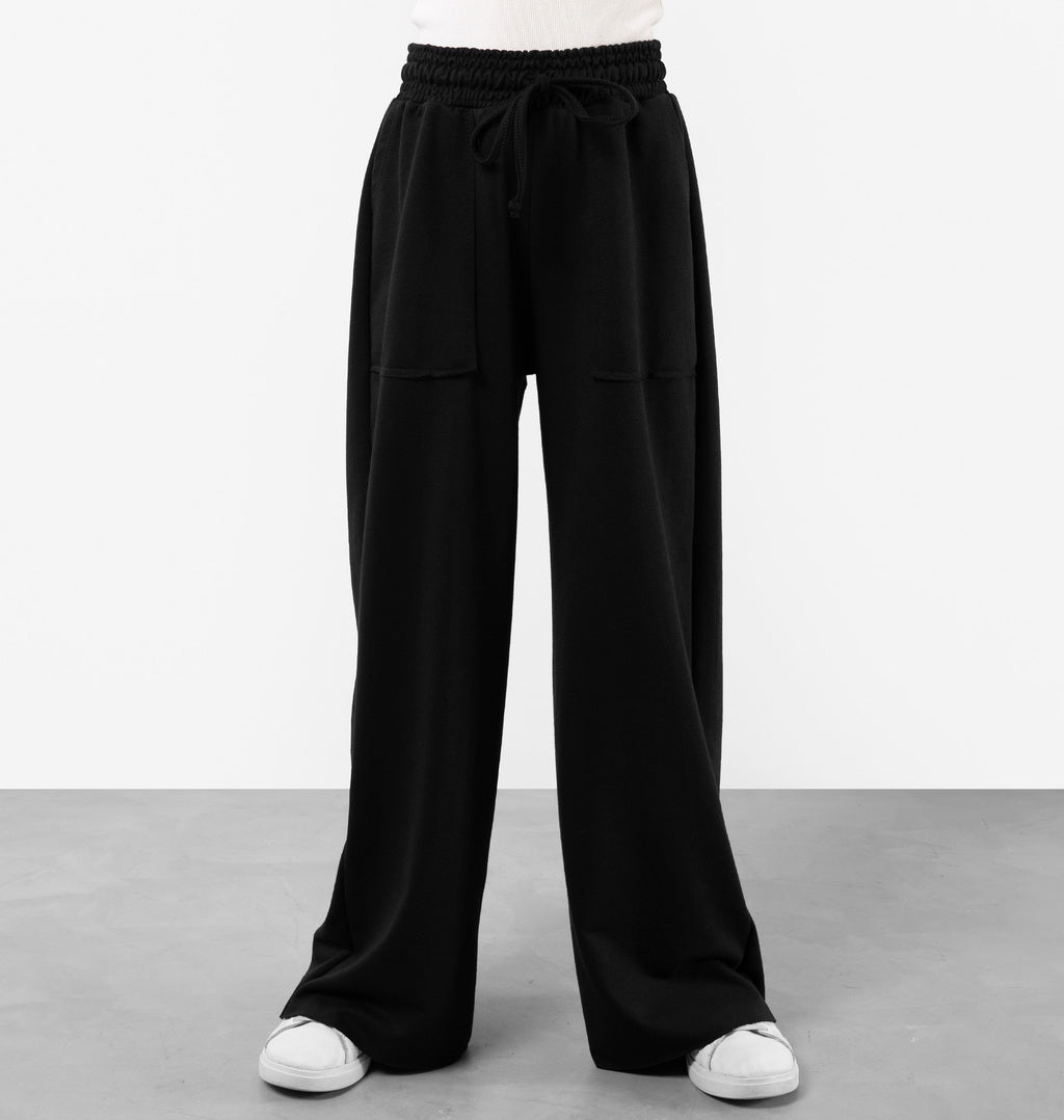 Calça Pantalona Infantil Moletinho Bolso A Fio