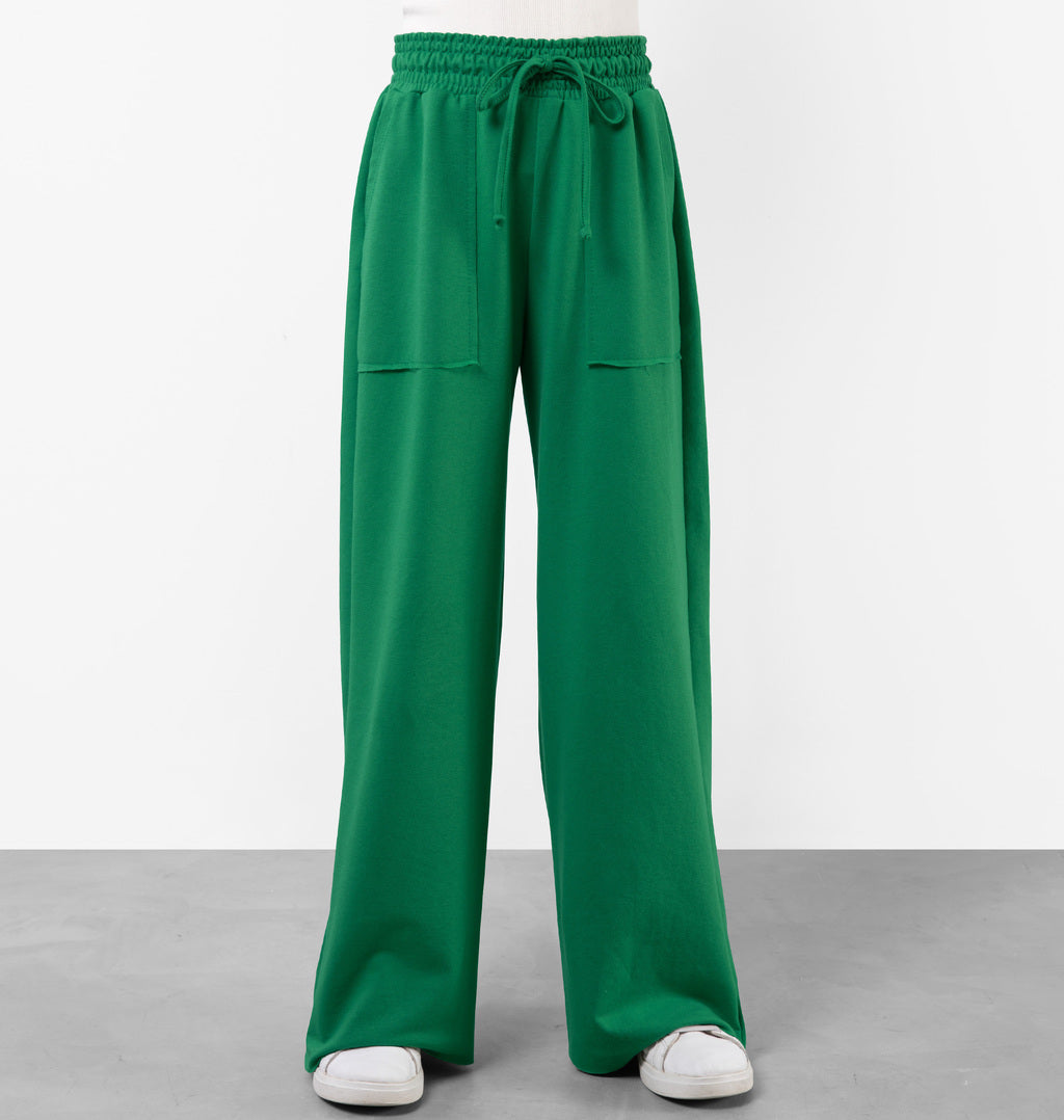 Calça Pantalona Infantil Moletinho Bolso A Fio