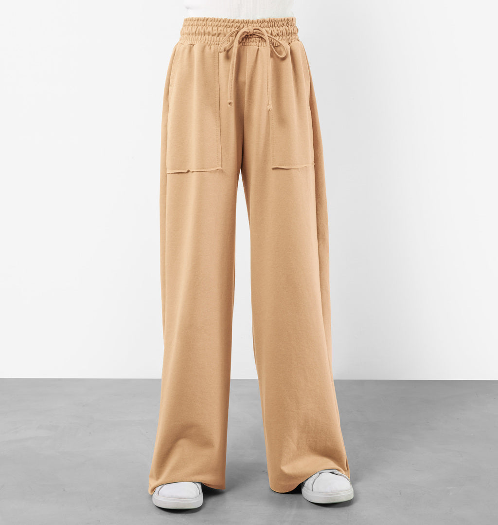 Calça Pantalona Infantil Moletinho Bolso A Fio