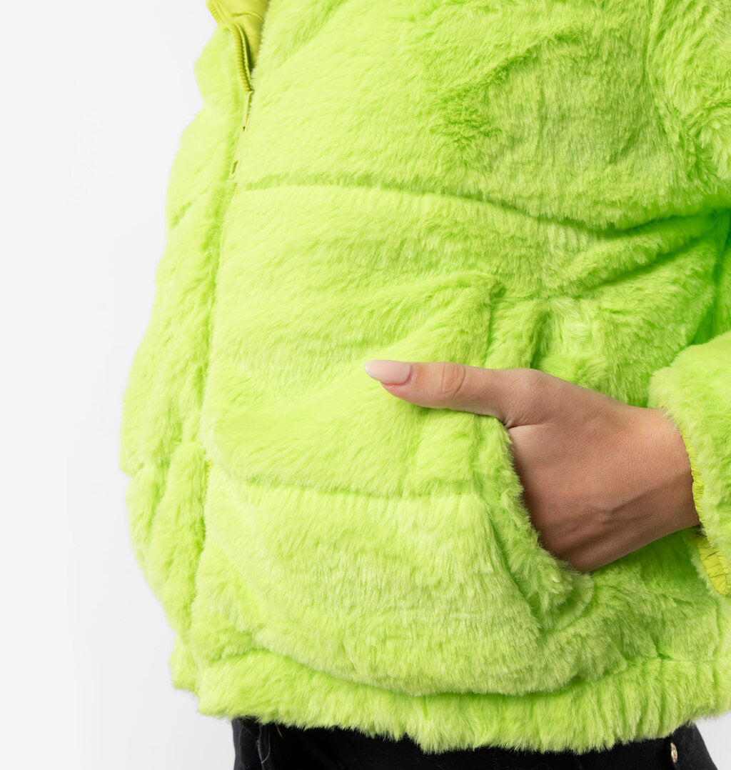 Jaqueta Puffer Dupla Face Com Bolsos