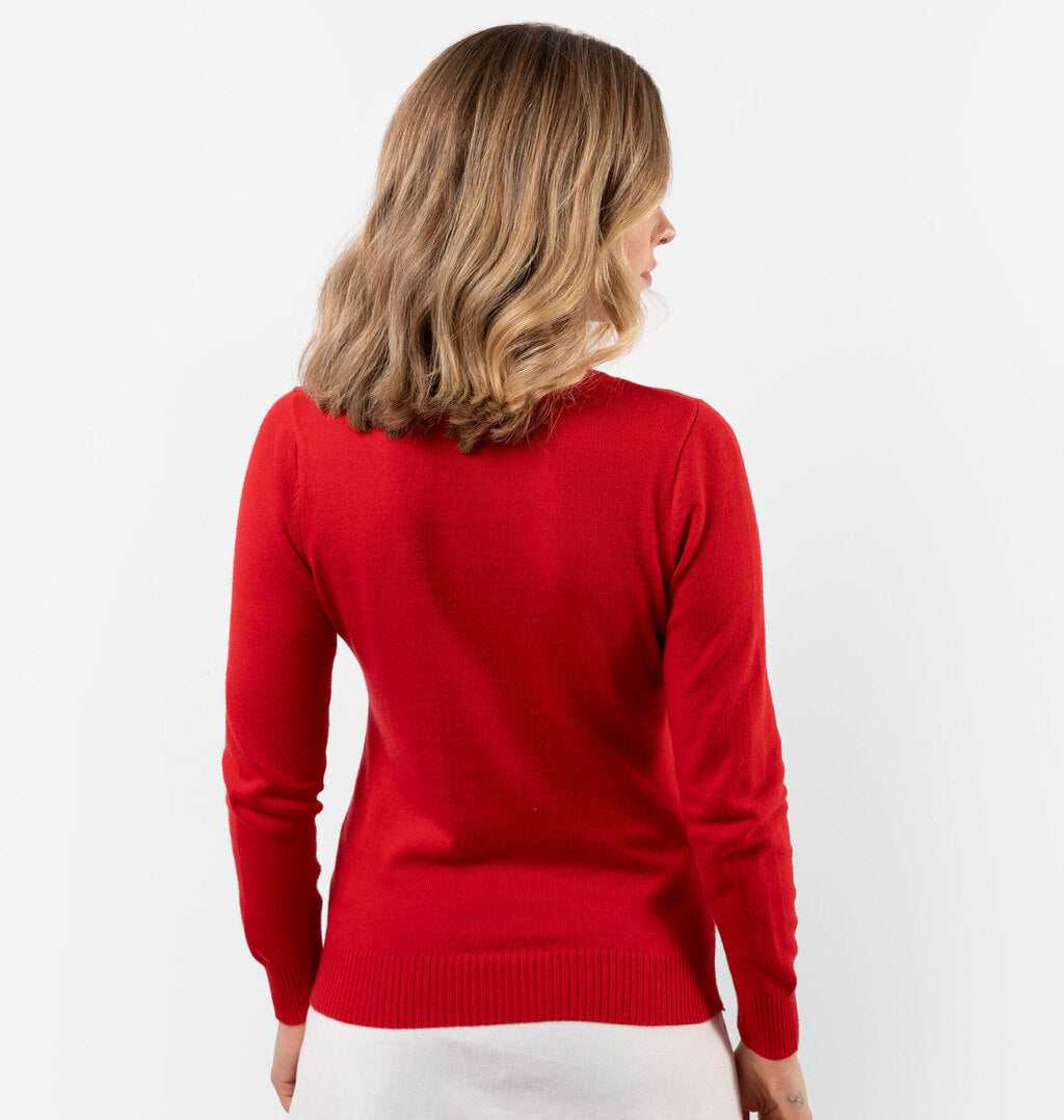 Blusa Em Tricot Com Mangas Longas