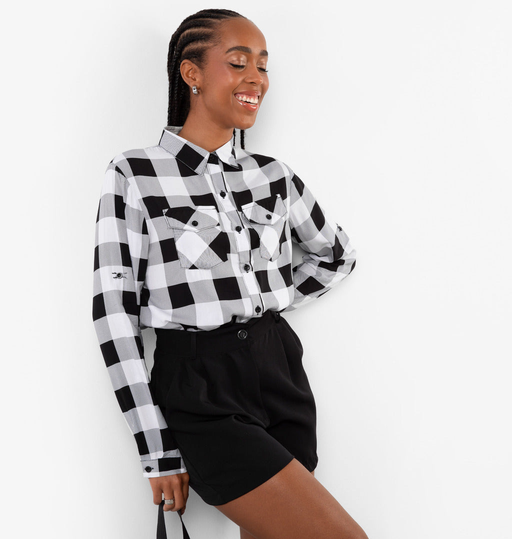 Camisa Xadrez Com Bolsos