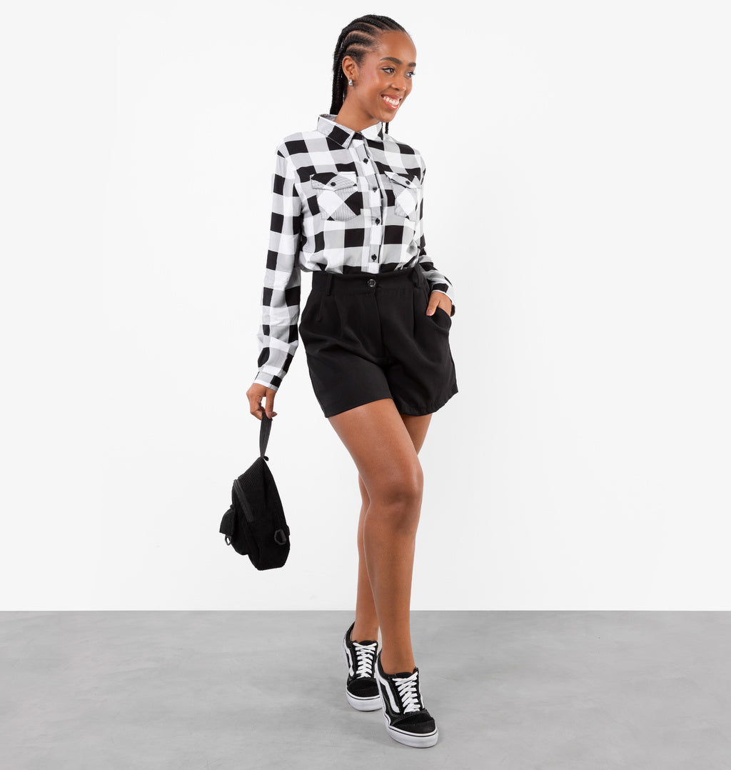 Camisa Xadrez Com Bolsos