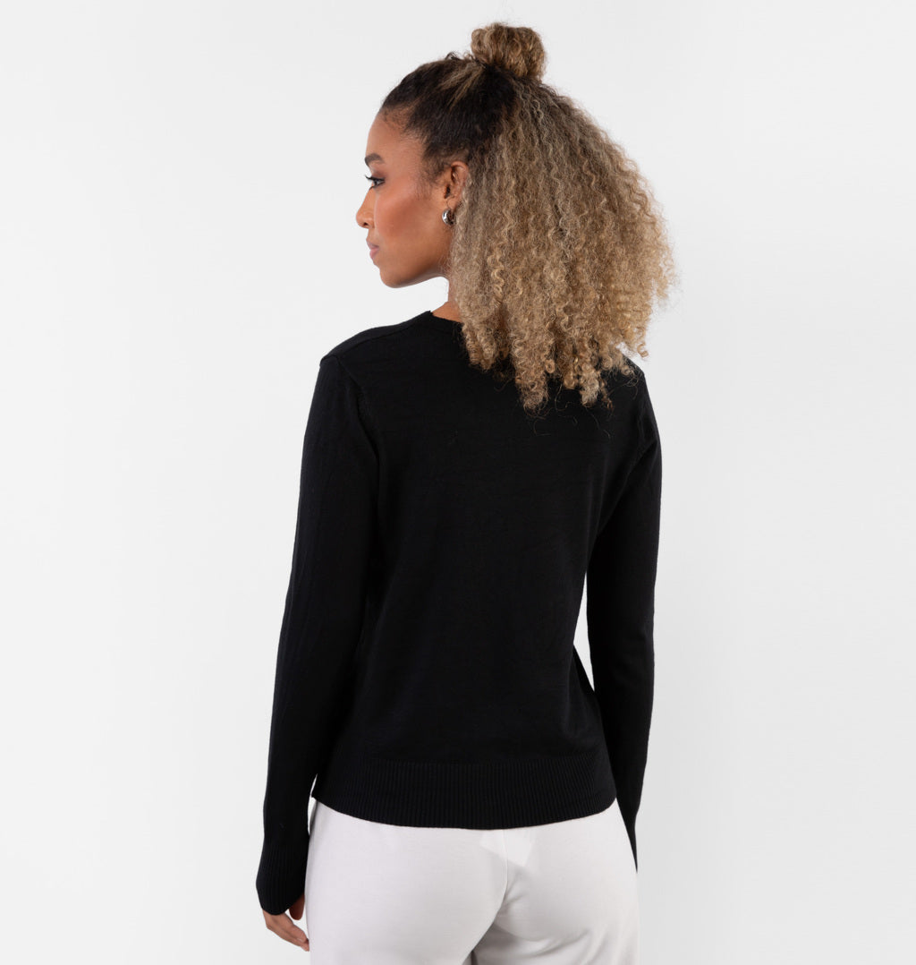 Cardigan Em Tricot Com Botões