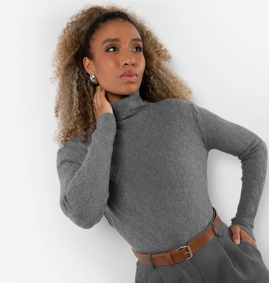 Tricot Com Gola Dupla