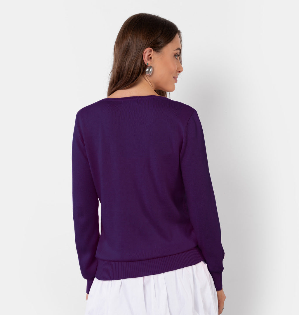 Cardigan Com Botões Frontais Em Tricot
