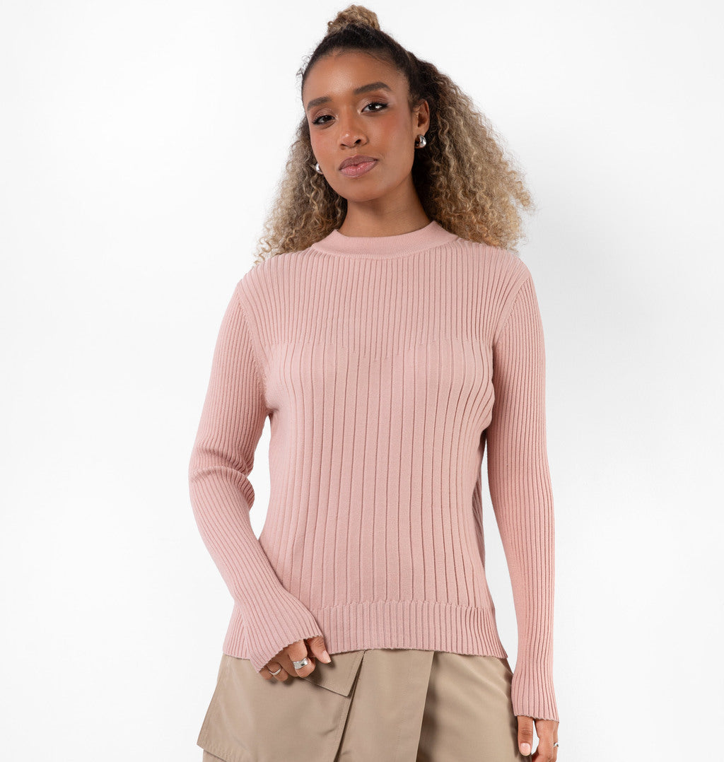 Tricot Com Gola Redonda