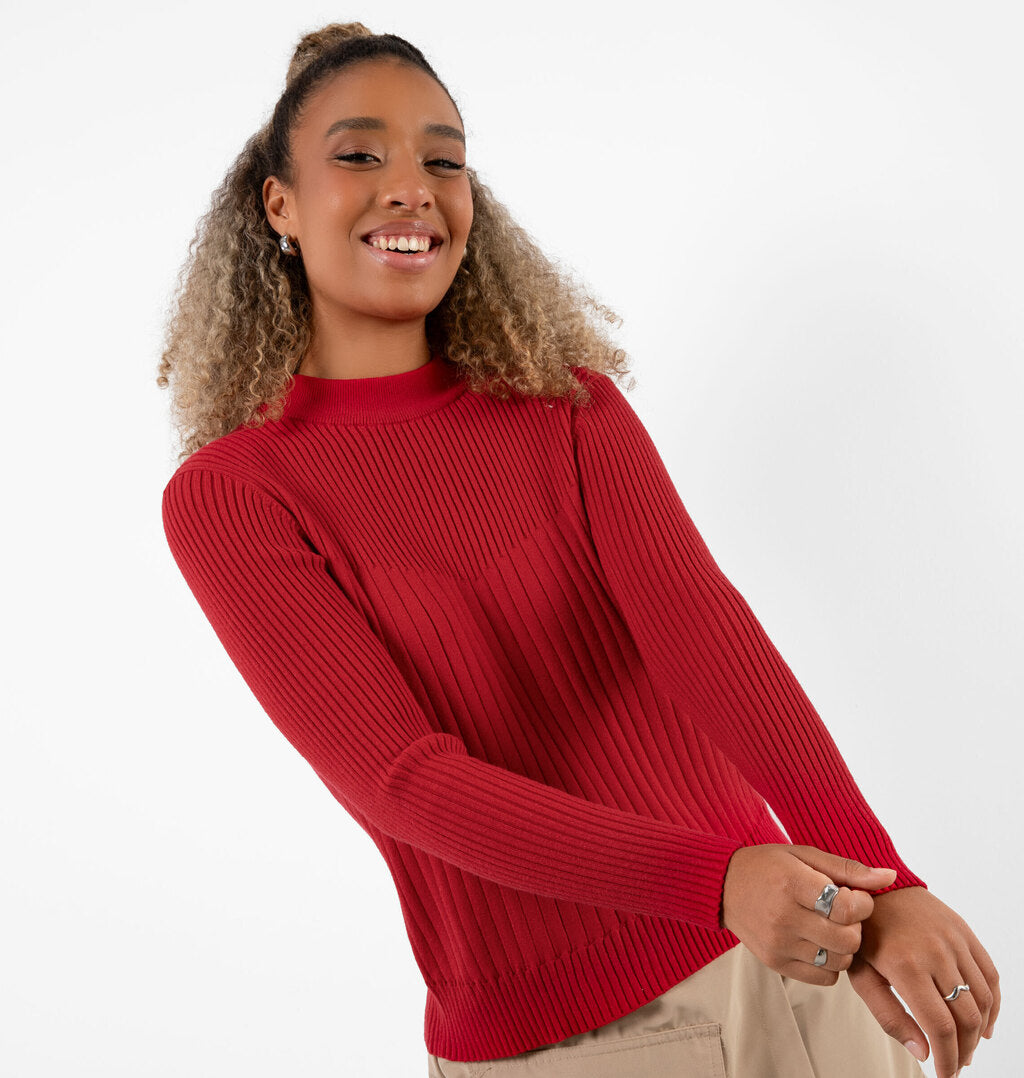 Tricot Com Gola Redonda