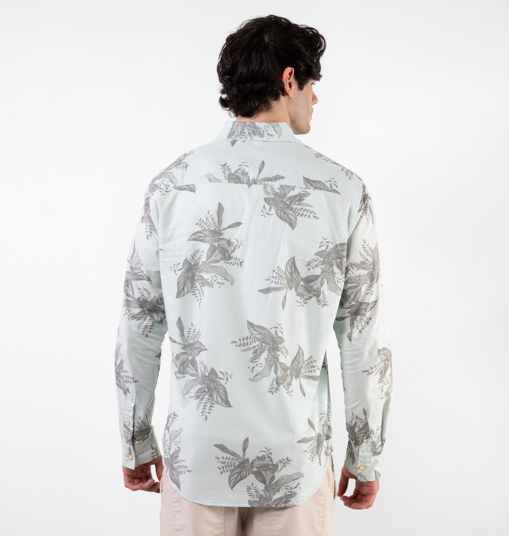 Camisa Com Estampa Folhas